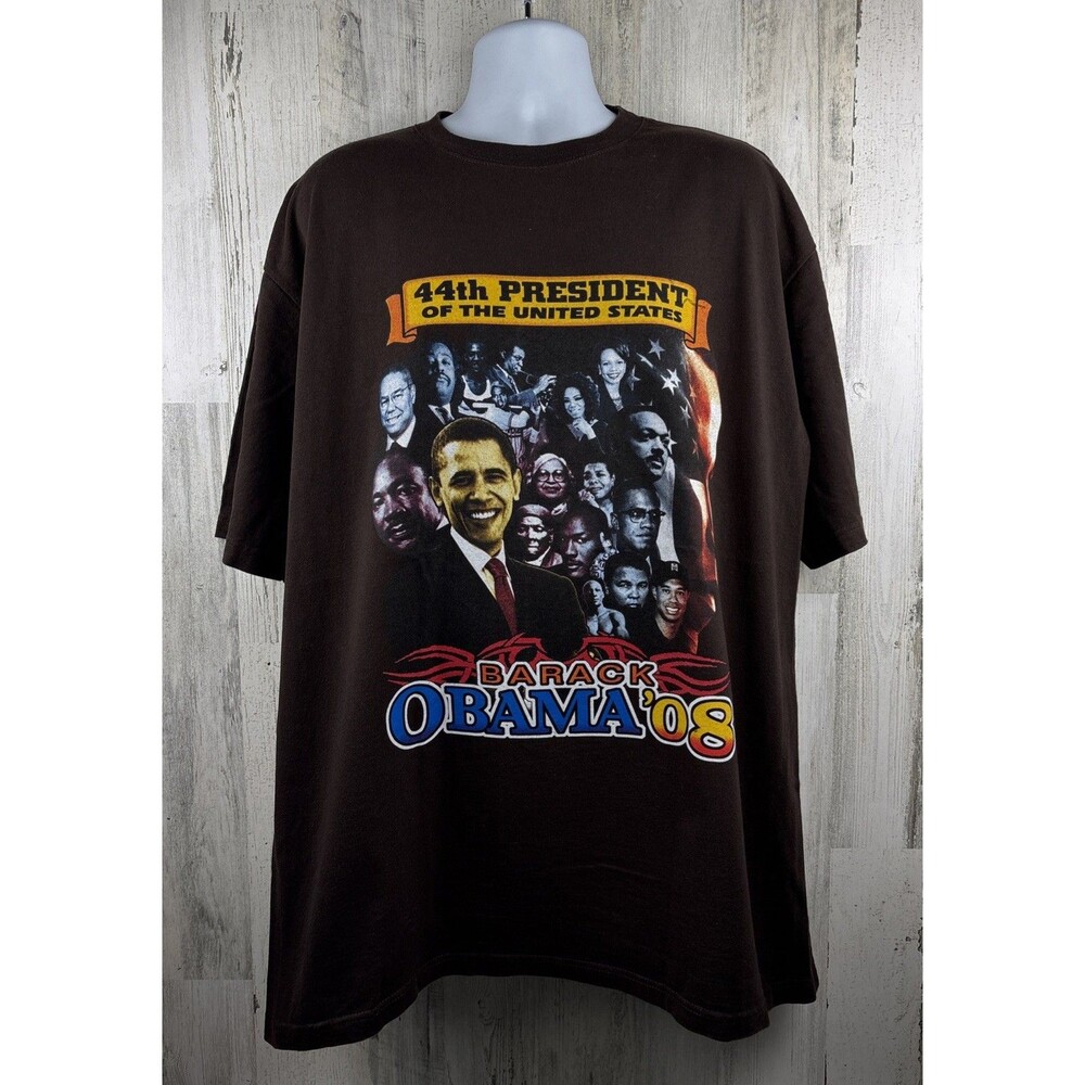 South Pole Barack Obama 44th President Streetwear T-Shirt 2XL (27”x34”)
